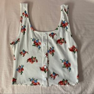 White Floral Tank (4 for $20 tanks)
